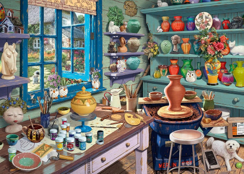 Ravensburger 500pc - Pottery Studio Sanctuary Large Format Puzzle
