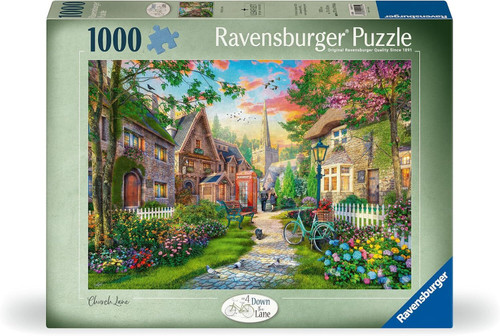 Ravensburger 1000pc - Down the Lane No. 4 - Church Lane Puzzle