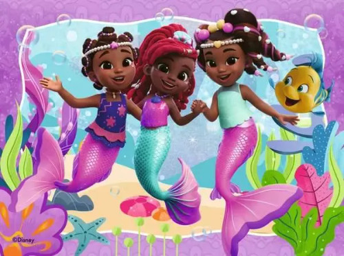 Ravensburger - Disney Ariel Friends are a Treasure! 4 in a Box - 12, 16, 20, 24pc Puzzles