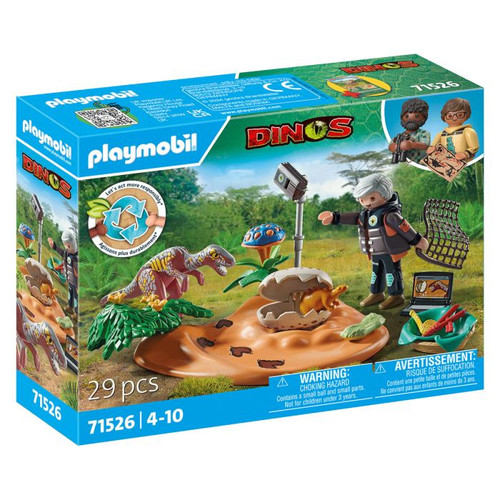 Playmobil Dinos - Stegosaurus Nest with Egg Thief 71526