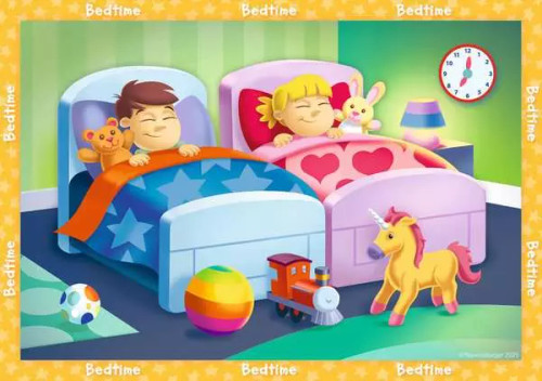 Ravensburger - My First Puzzles - What Time is it?  6, 8, 10, 12 pc Puzzles