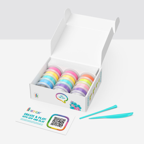 Hey Clay - Rainbow Unicorns Set Hey Clay - Rainbow Unicorns Set