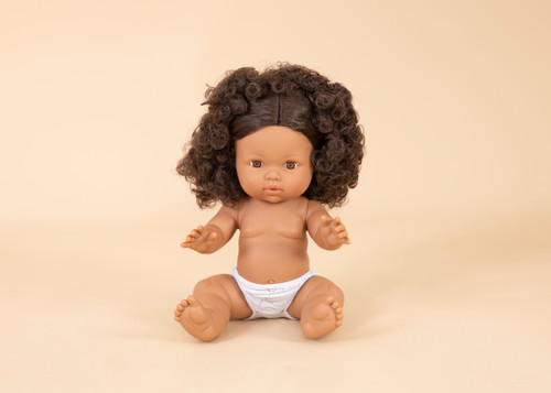 Mini Colettos – Brunette Curly Hair Girl Doll - Zaara 34cm Mini Colettos – Brunette Curly Hair Girl Doll - Zaara 34cm