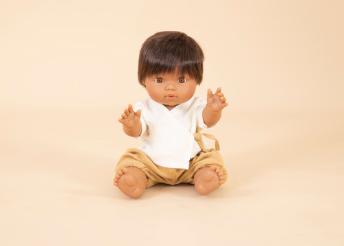 Mini Colettos – Brunette Hispanic Boy Doll - Luka 34cm