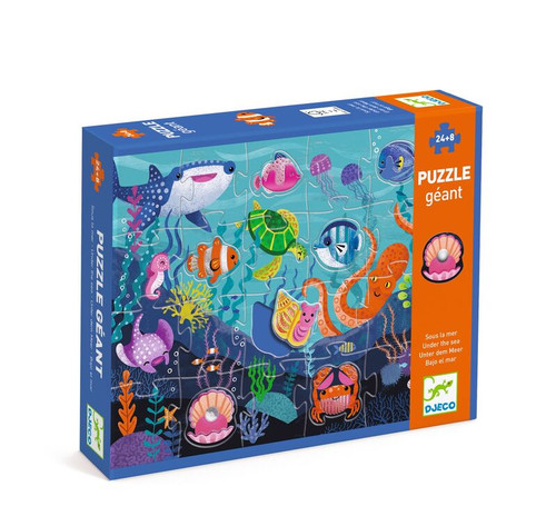 Djeco - Tactile Sea Giant Puzzle - 32pc 