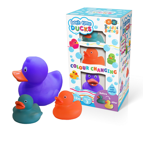 Buddy & Barney - Bath Time Colour Changing Ducks