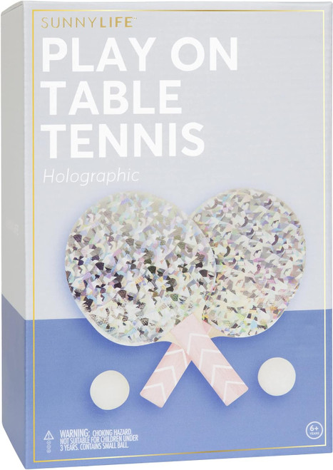 Sunnylife - Play On Table Tennis Set - Holographic