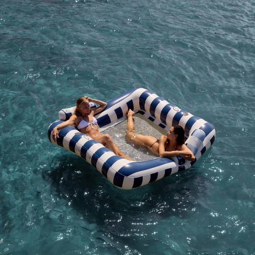 Sunnylife - Luxe Twin Hammock Float - Le Weekend Navy Stripe Sunnylife - Luxe Twin Hammock Float - Le Weekend Navy Stripe