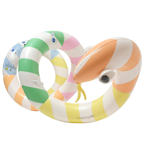Sunnylife - Giant Inflatable Noodle - Poolside Sorbet Stripe