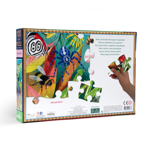 eeBoo 100pc - Love of Bugs Puzzle