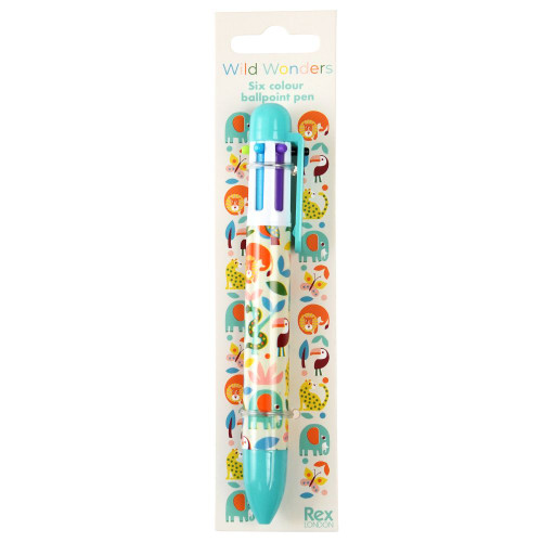 Rex London - Six Colour Pen - Wild Wonders