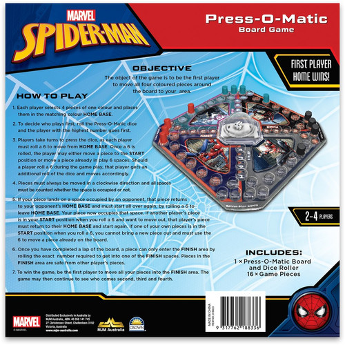 Marvel Spider-Man Press-O-Matic Game