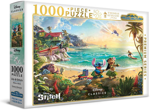 Harlington Thomas Kinkade 1000pc - Lilo & Stitch Puzzle Harlington Thomas Kinkade 1000pc - Lilo & Stitch Puzzle