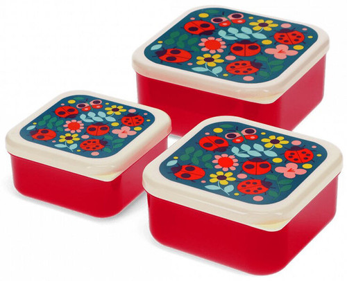 Rex London - Snack Boxes - Ladybird (Set of 3)