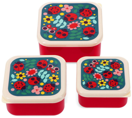 Rex London - Snack Boxes - Ladybird (Set of 3)