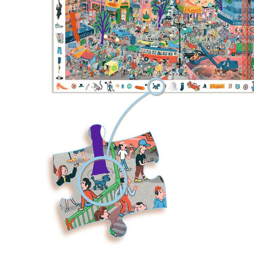Djeco - The City Observation Puzzle 200pc