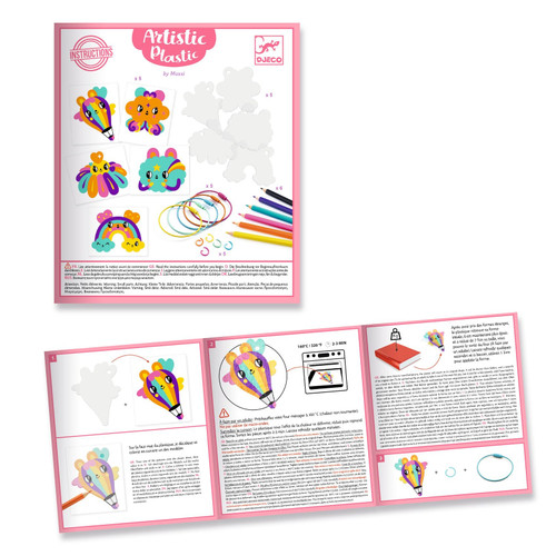 Djeco - Artistic Plastic - Kawaii Keychain