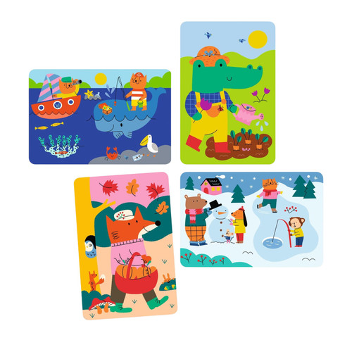 Djeco - Four Seasons Water Magic Colouring Set