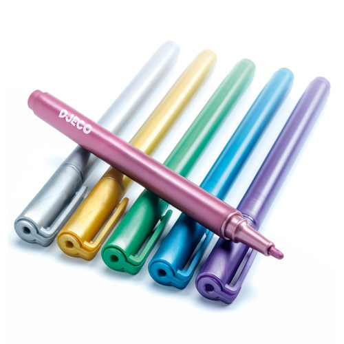 Djeco - Metallic Markers 6pk