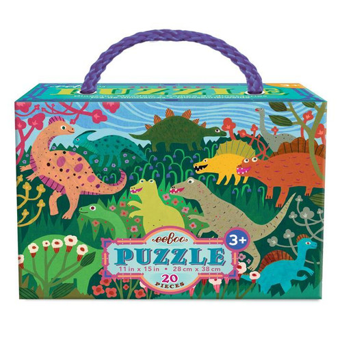 eeBoo 20pc - Dinosaur Meadow Puzzle