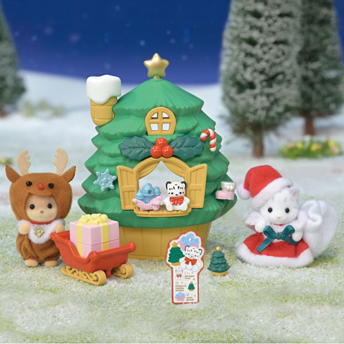Sylvanian Families - Baby Santa's - Christmas Tree House