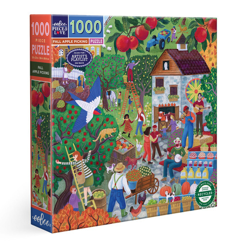 eeBoo 1000pc - Fall Apple Picking Puzzle
