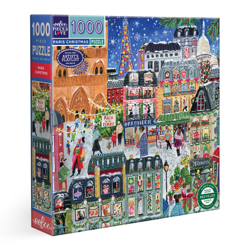 eeBoo 1000pc - Paris Christmas Puzzle