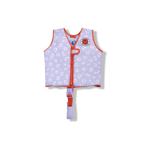 Swim Essentials - Kid's Swim Vest - Lila Leopard 3-6yrs