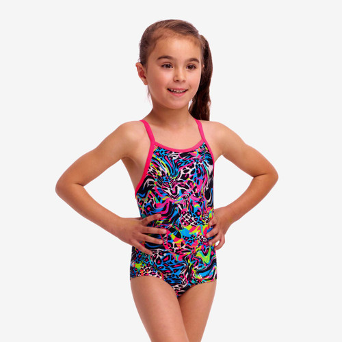 Funkita - Toddler Girl's One Piece Swimmers - Lolly Leopard