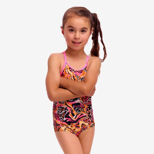 Funkita - Toddler Girl's One Piece Swimmers - Tipsy Tiger