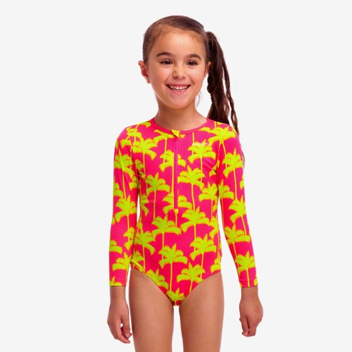 Funkita - Toddler Girl's Sun Cover One Piece Swimmers - Sweet Coconuts