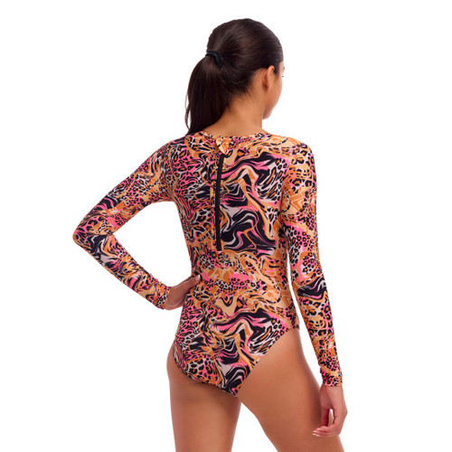 Funkita - Girl's Long Shot One Piece Swimmers - Tipsy Tiger