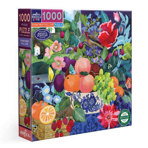 eeBoo 1000pc - Stone Fruit Still Life Puzzle