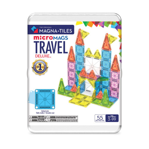 MAGNA-TILES - microMAGS Travel Set Deluxe - 55 Piece Set