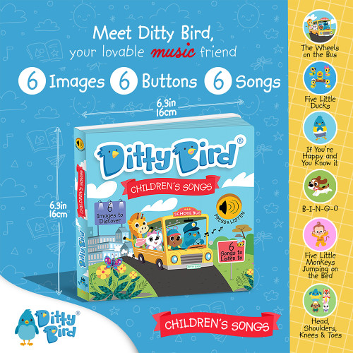 Ditty Bird - Children's Songs Board Book Ditty Bird - Children's Songs Board Book
