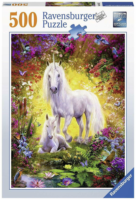 Ravensburger 500pc - Unicorn and Foal Puzzle **Faded Packaging**