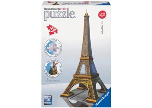Ravensburger 216pc -  Eiffel Tower 3D Puzzle **slight box damage in corner **