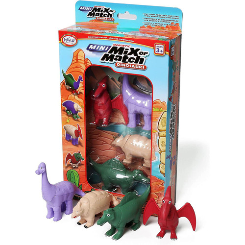Popular Playthings - MINI Magnetic - Mix or Match Dinosaurs Set 2