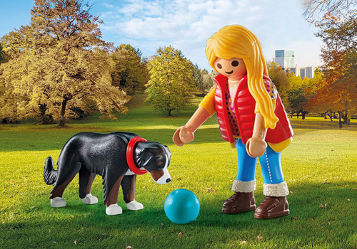 Playmobil My Life - Woman with Mountain Dog 71738
