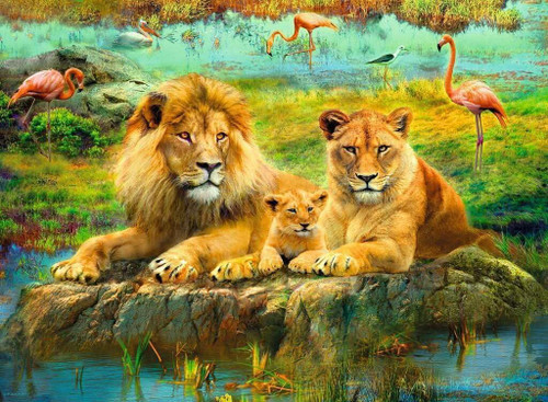 Ravensburger 500pc - Lions in the Savannah Puzzle