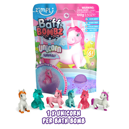 Zimpli Kids - Baff Bombz - Unicorn Surprise