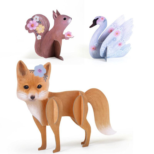 Djeco - Fluffy Animals Art & Craft Activity Box