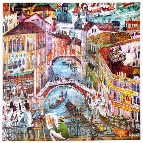 eeBoo 1000pc - Artists in Venice Puzzle