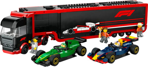 LEGO® City - F1® Truck with RB20 & AMR24 F1® Cars  60445 **Minor Box Damage**