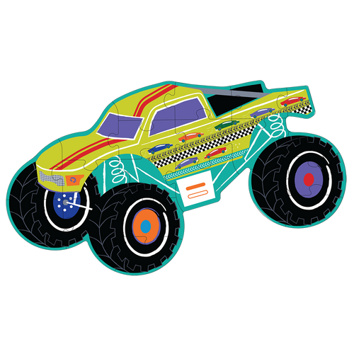 Floss & Rock 20pc - Cars Shaped Puzzle