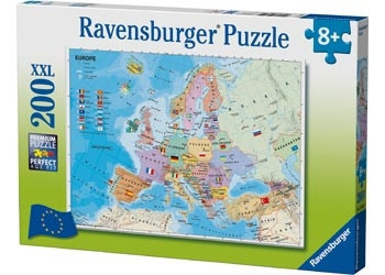 Ravensburger 200pc- European Map Puzzle** damage on corner box**