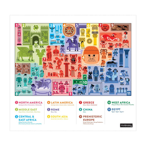 Mudpuppy 64pc - Art & Culture Puzzle