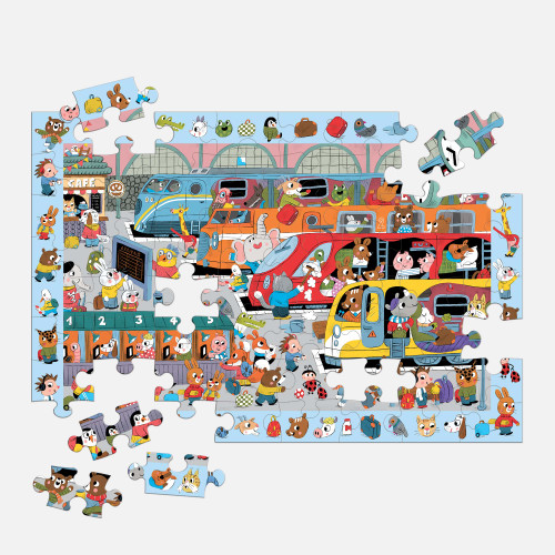 Mudpuppy Search & Find 64pc - All Aboard Puzzle