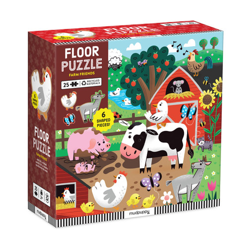 Mudpuppy 25pc - Farm Friends Floor Puzzle