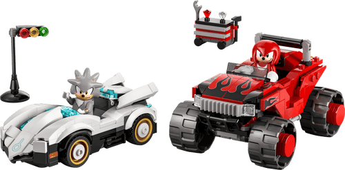 LEGO® Sonic the Hedgehog™ - Silver's Car vs. Knuckles' Monster Truck 77118